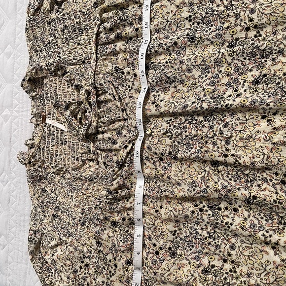 Free People Cream and Black Floral Blouse - Picture 12 of 12